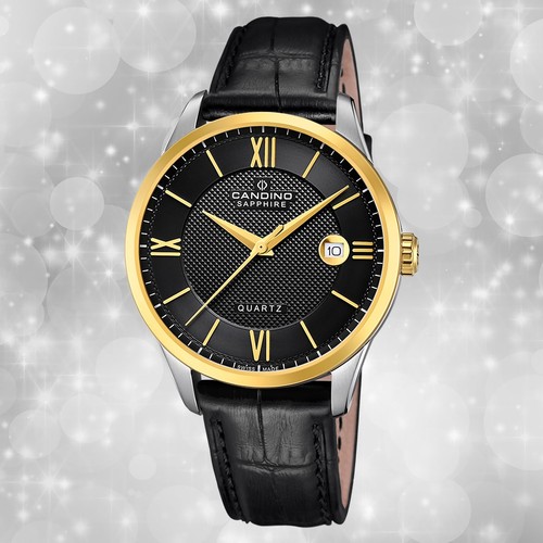 Armbanduhr leder schwarz - armbanduhr,