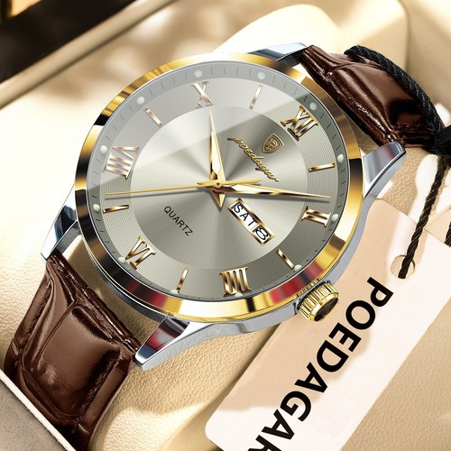 Herren luxus uhr lederarmband - herren,