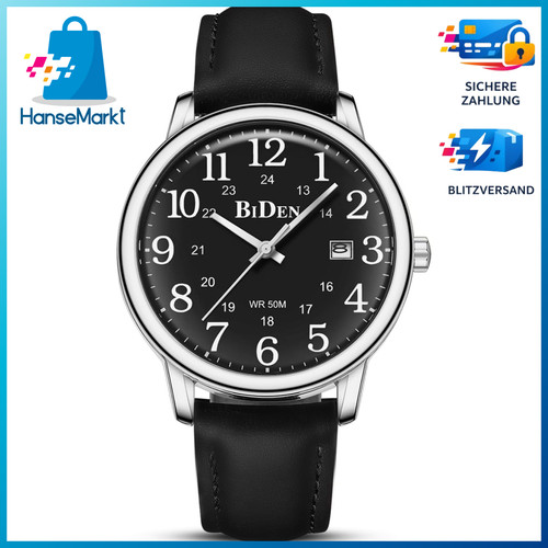 Herren armbanduhr analog quarz - armbanduhr,