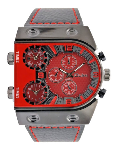 Dual timer herrenuhr rot - herrenuhr,