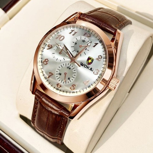 Herren armbanduhr leder - herren,