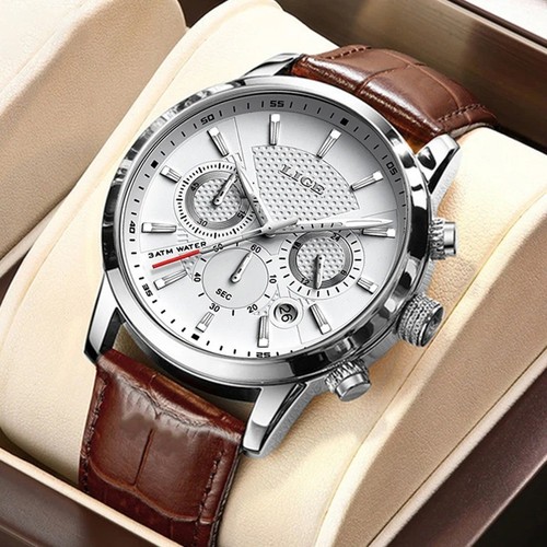 Herren armbanduhr leder - herren,