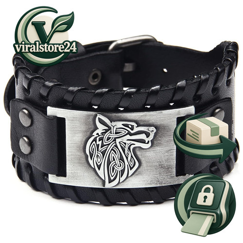 Lederarmband herren retro - lederarmband,