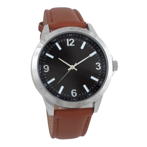 Herren armbanduhr braun mit - herren,
